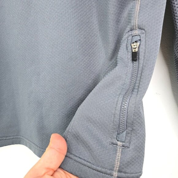 Nike LiveStrong Long Sleeve Gray Yellow Dri Fit Half Zip Top - Picture 5 of 7